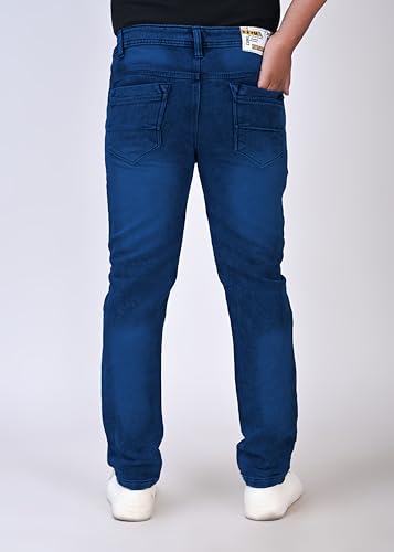 Image of Men's Slim Fit Stretchable Denim Jeans Stylish Mid-Rise Casual Wear Comfortable Soft Cotton Blend Fabric Trendy Jeans for Daily, Office & Party Use