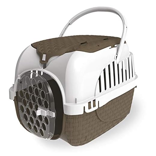 PETGARD Transportbox hondenbox kattenbox Maxy Tour 59 x 38 x 37 cm incl. gratis kom bruin