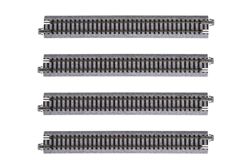 kato n scale unitrack 7 51634 186mm straight track - 4 per package