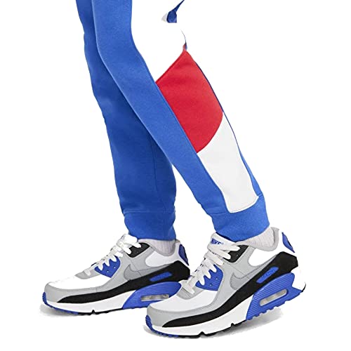 Nike Sportswear Big Boys' Core Amplify Pants (Small, Game Royal/University Red/White)4