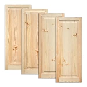 Ben+Camilla.Com Rustikal Kiefernholz Plattentüren 4er-Set