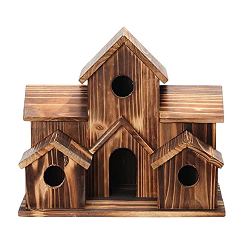 Nichoir en bois pour colibri : nid suspendu naturel pour décoration de jardin