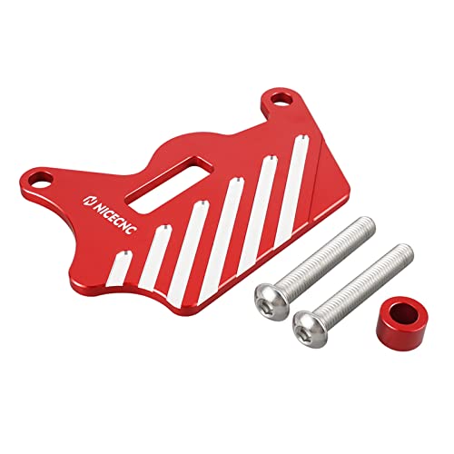 Nicecnc Red Front Brake Caliper Guard Cover Protector 6061-T6 Billet Aluminum Cnc-Machined Compatible With Honda Xr650L 1993-2022 #TOP26