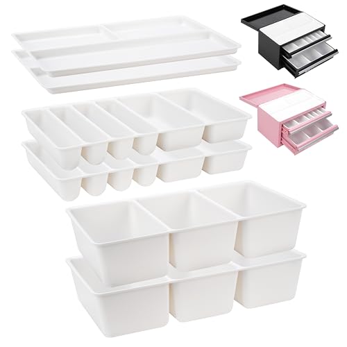 LUVCOSY 6 Packs Tool Box Organizer Tray Divider Set Compatible with Kobalt ToolBox, Tool Chest Drawer Organizer, Pefect for Storing Small Gadgets Parts, Toolbox accessories (Box Not Included)
