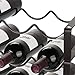 Stackable Wine Rack Countertop, 12 Bottles 3 Tier Wine Cabinet Counter, Wine Rack Holder and Storage, Metal Wine Bottle Holder Freestanding for Cabinet