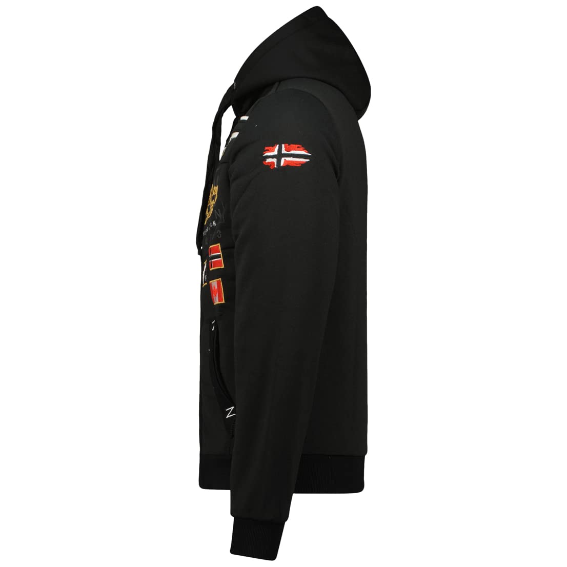 Geographical Norway GARADOCK MEN - Sudadera Con Cremallera Para Hombre - Sudadera Hoodie De Algodón Para Hombre - Sudadera Con Capucha De Manga Larga - Sudadera Sport Casual Regulier