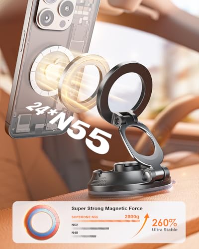 SUPERONE MagSafe Magnetic Car Phone Mount w/ 360 Adjustable 5.99 + Free Shipping w/ Prime or on 35+ + 50% Off Code WELR3FKVAT - image 7