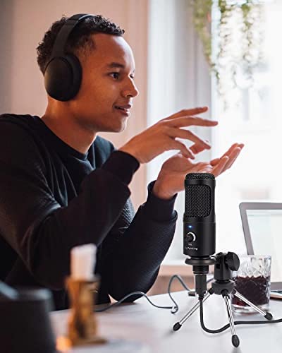 Piy Painting Usb Microphone, 192Khz/24Bit Condenser Studio Mic Recording Microphone Plug&Play Compatible With Pc Laptop Computer Microphone For Podcasting Gaming Streaming V2.4 #TOP6