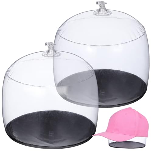IMIKEYA Perchero de pie 2 unidades, soporte para sombreros hinchables, soporte para sombrero, soporte para gorras de béisbol, soporte de sombrero inflable para béisbol, bolos, sombrero de bolo, forro