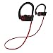 Produktbild Bluetooth Kopfhörer Kabellos Stereo in Ear Headset IPX7 Wasserfest Sport Ohrhörer bis zu 8 Stunden Spielzeit AptX, mit Mikrofon für iOS, Samsung, Nexus, HTC und Mehr (Rot)