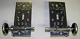 Compatible Garage Door Bottom Fixture 1 Pair - RH + LH - with Rollers Bottom Brackets