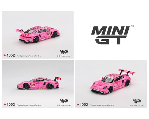 Image of MINI GT 1:64 Porsche 911 GT3 R #77 inchRoxy AO Racing 2024 IMSA Road America, Pink, Mijo Exclusives