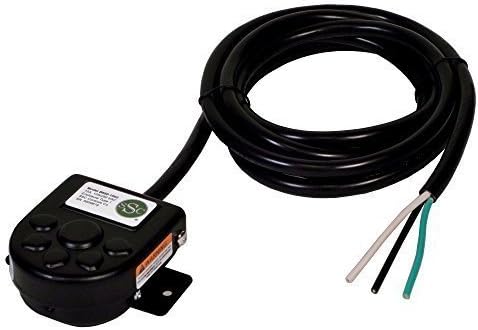 SSC Controls B850-1502 Foot Switch with Mounting Plate, Momentary, Single Pedal, 8-ft Cable with Leads, Made in USA
