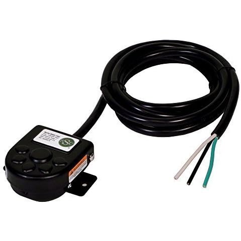 SSC Controls B850-1502 Foot Switch with Mounting Plate, Momentary, Single Pedal, 8-ft Cable with Leads, Made in USA Cover