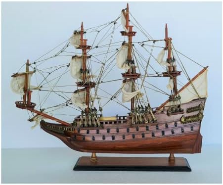 Red Italian Speed Boat Ship Wooden Model 21" 52cm Luxury Handmade Home Desk Display Decor Fully Assembled by Vietnamese RV-RED-52