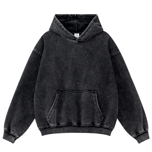 Vintage Hoodies Men Streetwear Oversized Hoodie Spring Autumn Letter Print Hoodies Male Loose