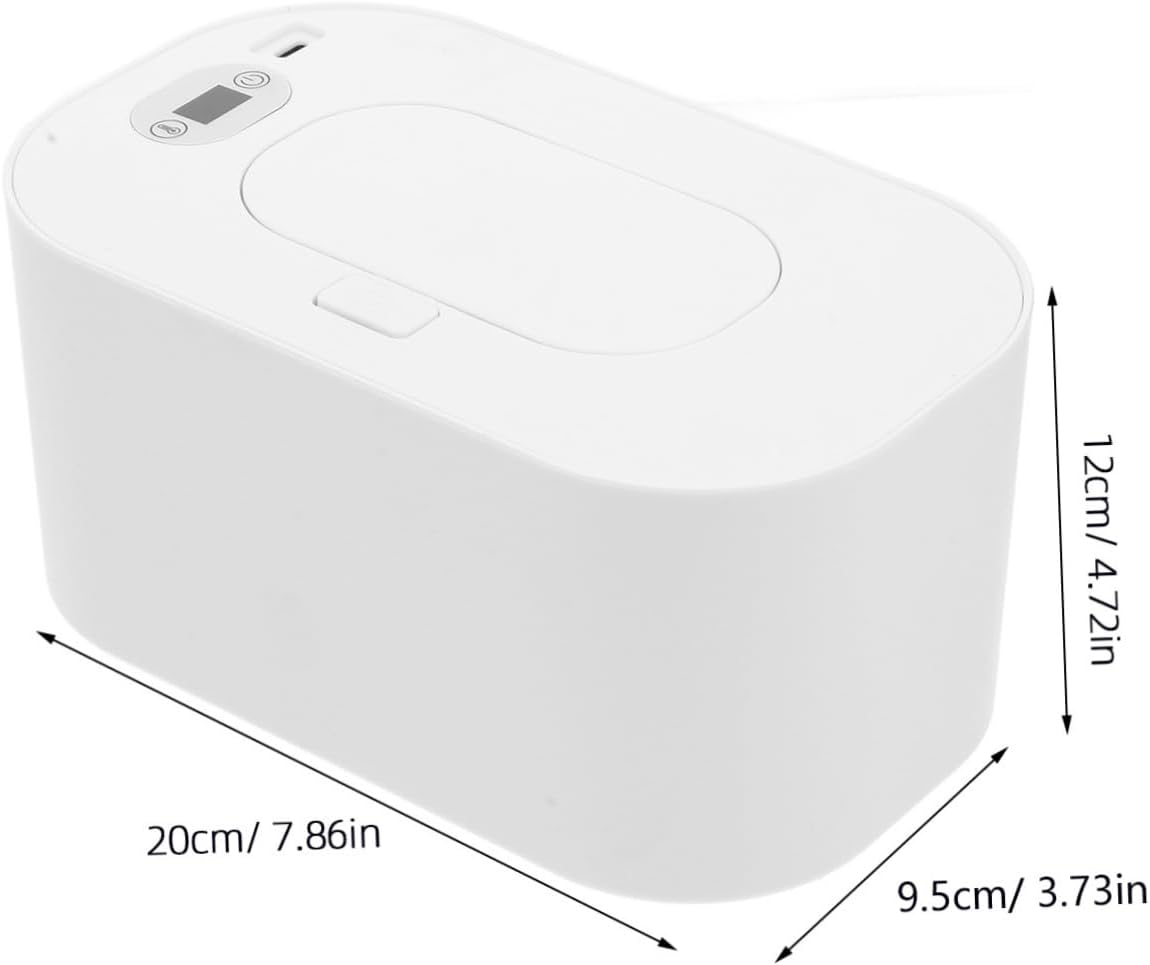 Unomor 1Set USB Charging Wet Tissue Heater Portable Smart Wipe Warmer Dispenser for Home Travel Temperature for Care Comfortable Diaper Changes
