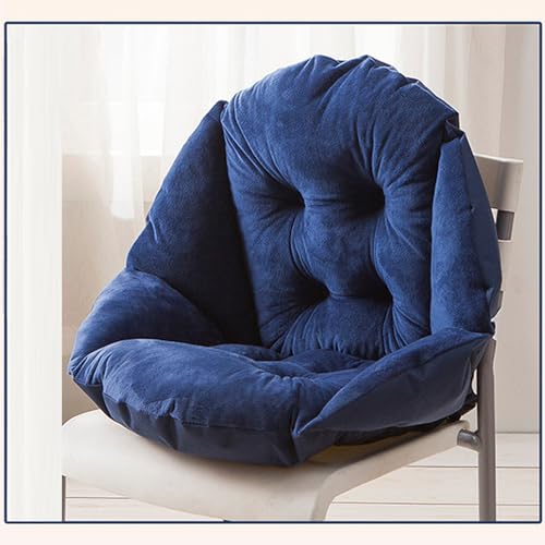 Coussin de chaise doux contre le mal de dos au bureau bleu 55x45cm - 4