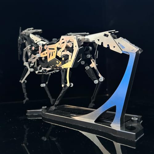 Caballo mecánico solar con movimiento de engranajes sin pegamento 7