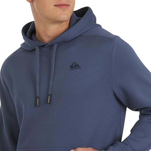 Image of Quiksilver Men's Regular Fit Active Performance Heavyweight Jacquard Mesh and Polar Fleece Pullover Hoodie (S-XL)