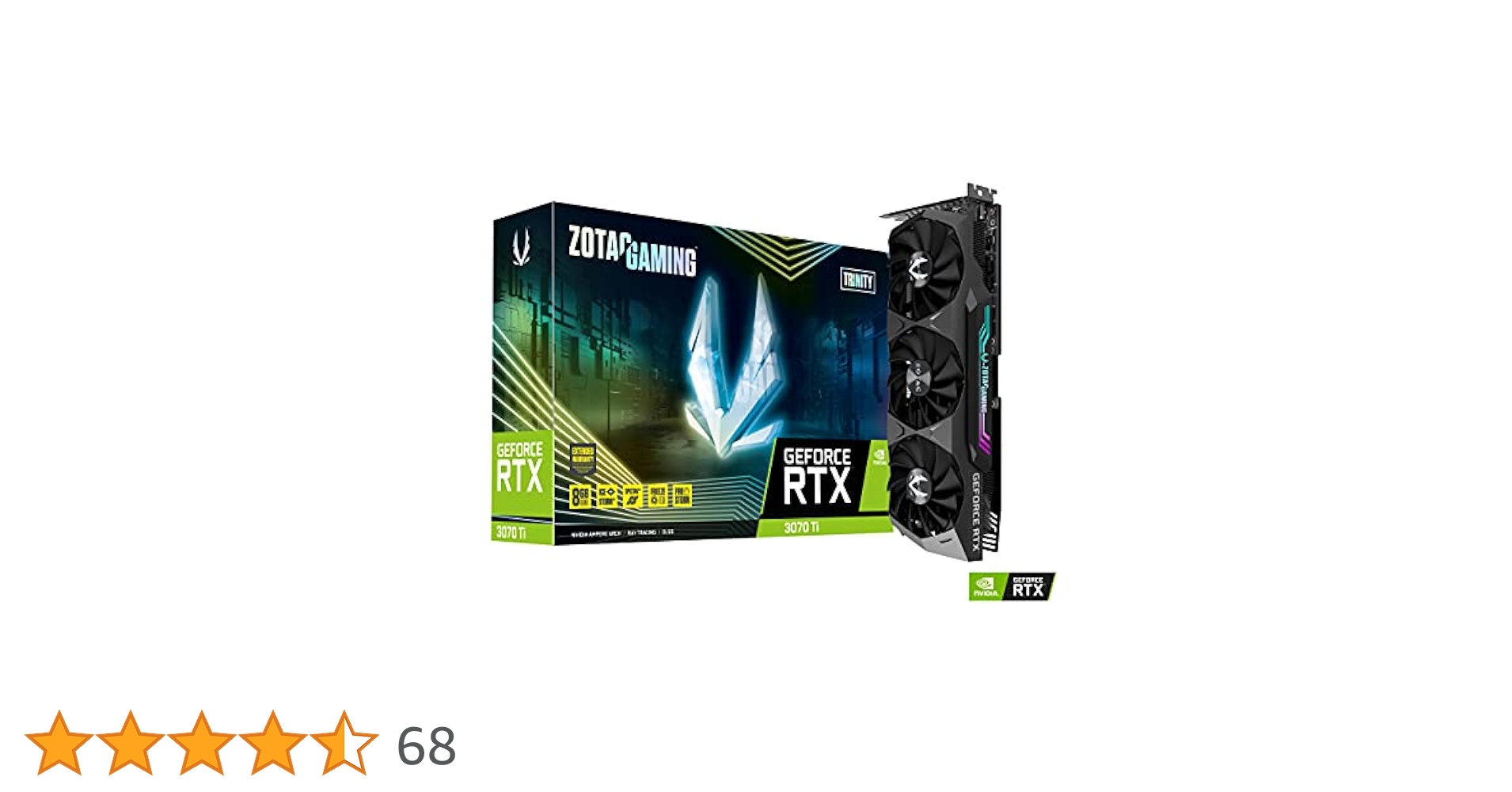 Amazon | ZOTAC Gaming GeForce RTX 3070 Ti Trinity 8GB GDDR6X