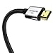 Produktbild MOSHOU - HDMI Kabel 4K - Ultra Highspeed 18Gbit/s mit Ethernet Hdmi 2.0 - Ultra HD bei vollen 60Hz / Video 4k UHD 2160p 1080p / Dolby Vision / 3D / ARC/HDR/CEC - Xbox PS3 PS4 PC (1m, Silber)