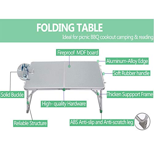 Alluminio pieghevole portatile campeggio tavolo da...