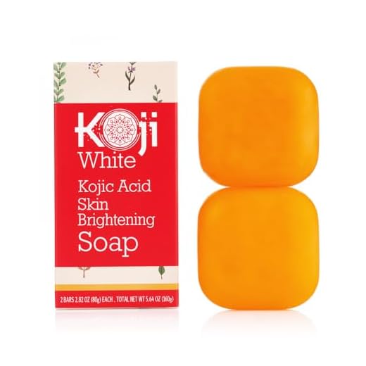 Koji White Pure Kojic Acid Soap | Glycerin Soap Bar for Gentle Skin Brightening and Exfoliation with Tea Tree, Coconut Oil, Hyaluronic Acid & Vitamin C, Vegan, 2.82 oz