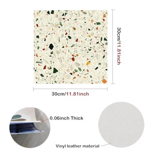 Image of Nuxovilar Peel and Stick Vinyl Floor Tiles, 12x12 Inch