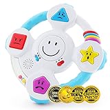 BEST LEARNING My Spin & Learn Steering Wheel - Interactive Educational Toys for 6 to 36 Months Old Infants, Babies, Toddlers - Learn Colors, Shapes, Feelings & Music Game - Ideal Baby Toy Gifts