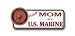US Marine Pride "Proud Mom of a U.S. Marine" Bumper Sticker Decal 9"