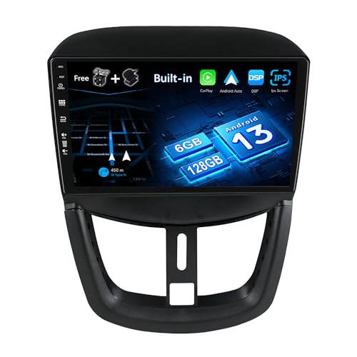 Autoradio Pour Peugeot 207 2006-2015 9-inch Android 13