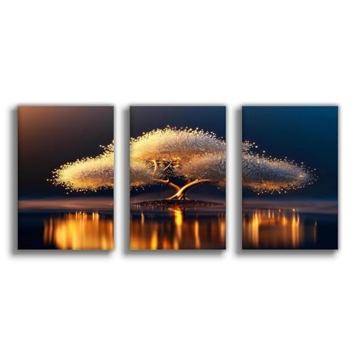 Poster fleurs blanches sur toile NCUDANK 50x75 cm pour decoration de bureau