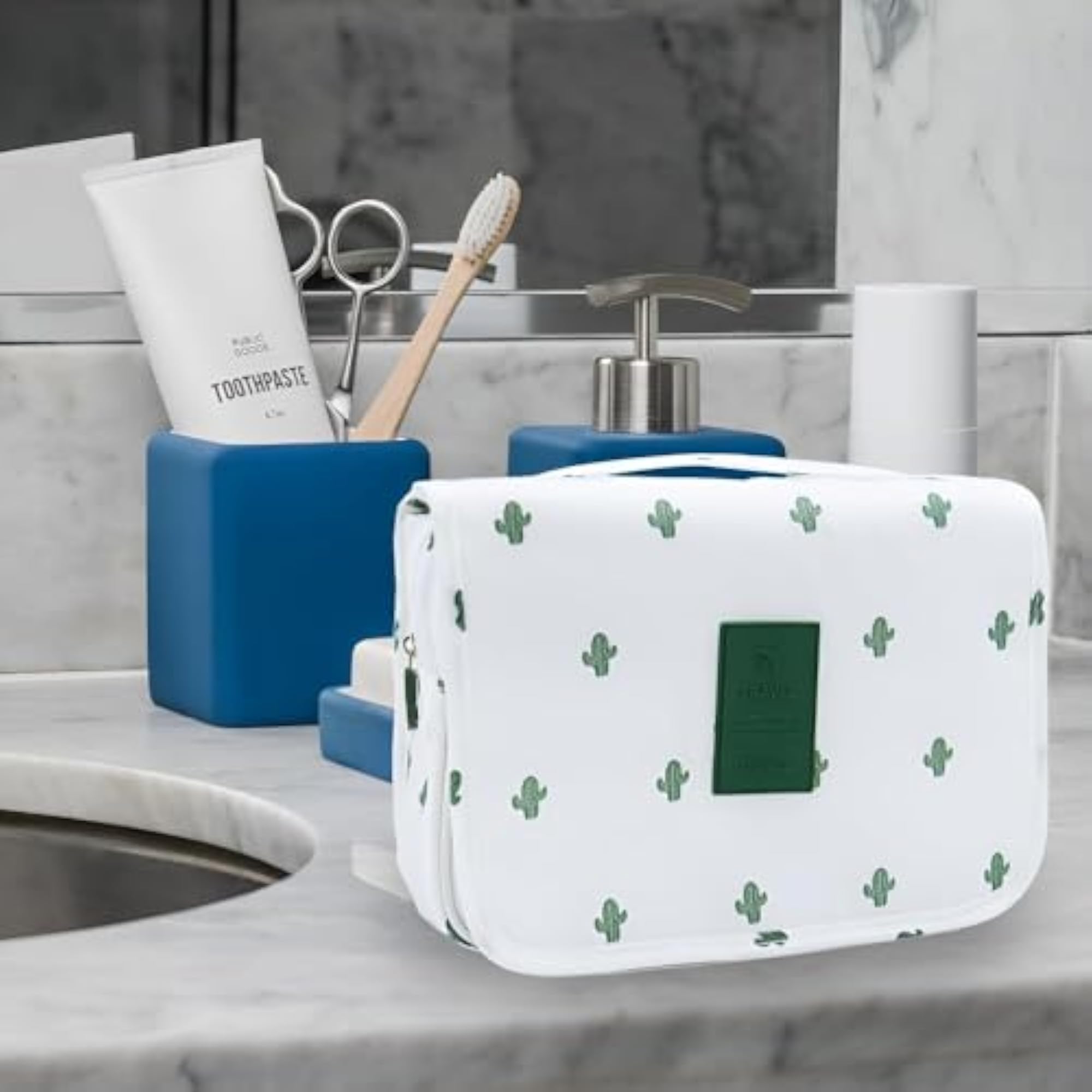 Waterproof Travel Toiletry Bag, Large Capacity Makeup Bag