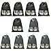 Borse per scarpe, 10Pcs 32*44cm/12.60*17.32in Borse per scarpe da viaggio Borse per scarpe organizer leggere e antipolvere con coulisse e finestra trasparente per scarpe, sandali e tacchi alti