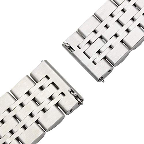 Bracelet de montre interchangeable acier inoxydable 22mm à fixation rapide - 6
