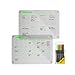 Previs Brand Kit di 2x Lavagna Magnetica Frigo Trasparente (Settimanale + Mensile) A4 (21x29,7cm) con 4 Pennarelli Premium - 2x Calendario Acrilico Trasparente Frigo immagine