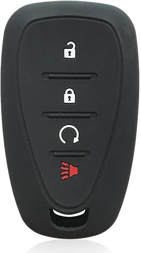 Miniatura 7 de para Chevrolet Monza Silicona Car Key Cover Key Holder Key Case (Rojo)