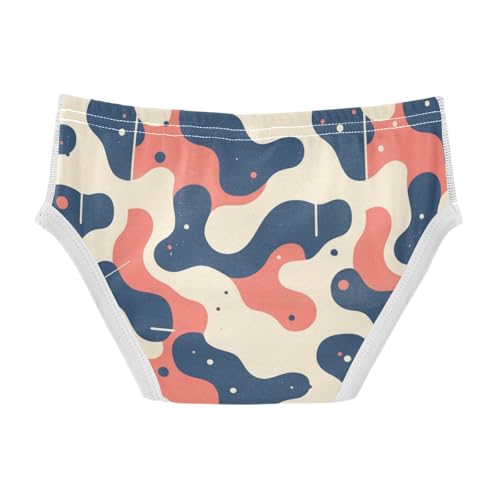 KLL Hand Drawing Camouflage Wavy Toddler Boys Cotton Nighttime Underwear Cute Undies2