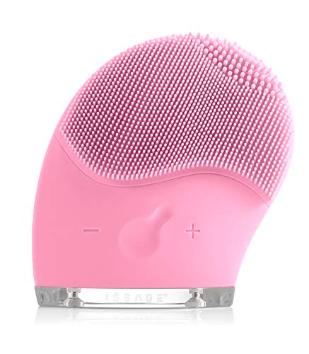 Cepillo de limpieza Facial Cleanlight, Limpiador Facial de silicona Eléctrico. Cepillo facial de silicona Ultrasónico de 7000 RPM, Cepillo exfoliante de limpieza Profunda Impermeable rosa