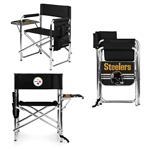Image of Picnic TIME NFL Unisex-Adult NFL Sports Chair with Side Table, Beach Chair, Camp Chair for Adults