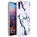 Produktbild Conie® Handyhülle Rück Schale für Huawei P20, Ultra Slim TPU Hülle aus Silikon mit Bilder Motiv, Kanten Display Kamera Schutz, Motiv Marmor Transparent Design