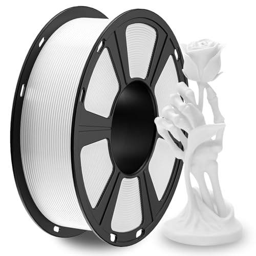 GEEETECH フィラメント PLA 3Dプリンター フィラメント 3Dペン PLA 造形材料 寸法精度+/- 0.02 mm 正味量1KG 1.75mm径 白/ホワイトの画像