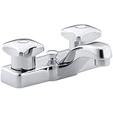 KOHLER K-7401-2A-CP Triton Centerset Lavatory Faucet, Polished Chrome
