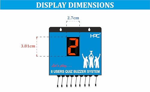 Image of HPC 8 User Quiz Buzzer System for Game Model 202,kids 6+ years