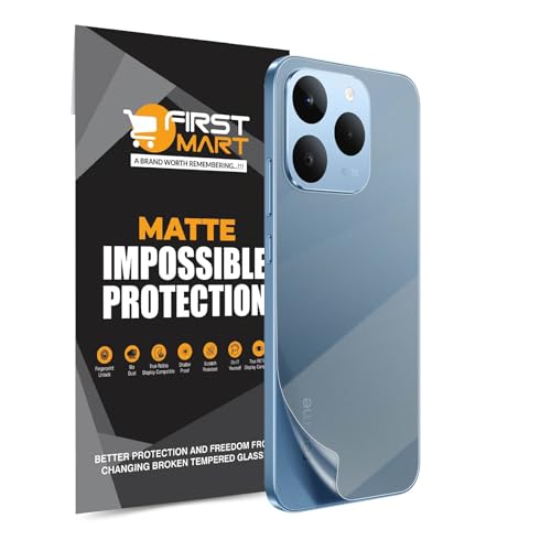 Image of FIRST MART Matte Back Screen Protector for Realme 15T - TPU Anti-Glare Protection, Anti-Slip, Bubble-Free, Edge to Edge Coverage [ 1 Pack]