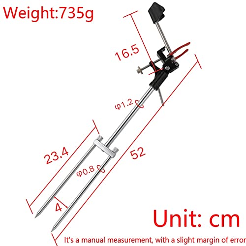 Tripode pesca Metal Rod Rod Soporte AUTOMÁTICO AUTOMÁTICO PISTURA DE PESADA SOPORTE MARRO DE MANO MANO DE MANO DE MANO DE OBJETO UNIVERSAL DE DOS PROPÓSITOS Pesca de balsa Soporte para cañas de pescar