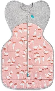 Love To Dream Swaddle UP, Baby Sleeping Bag, Self-Soothing Swaddles for Newborns, Improves Sleep, Snug Fit Helps Calm Startle Reflex, New Born Essentials for Baby, Warm 16-20°C, 6-8.5kg, Pink