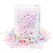 Produktbild Haargummis Kids, 2000 Stück kleine Einweg Transparent Elastic Gummi-Haar Krawatten, kein rutschfest Blonde farbigen Bands für Mädchen Kleinkind Zöpfe Haar