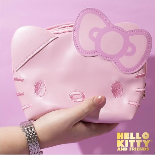 Image of Horizon Group USA Official Sanrio Hello Kitty Pouch, Pink Hello Kitty Pencil Case With Keychain, Cute School Supplies, Sanrio Stuff, Cute Stationery, School Supplies & Makeup Bag